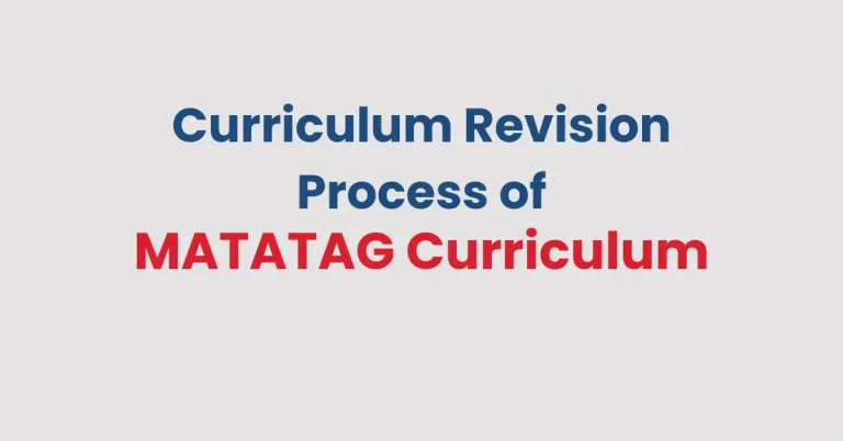 Curriculum Revision Process of MATATAG Curriculum